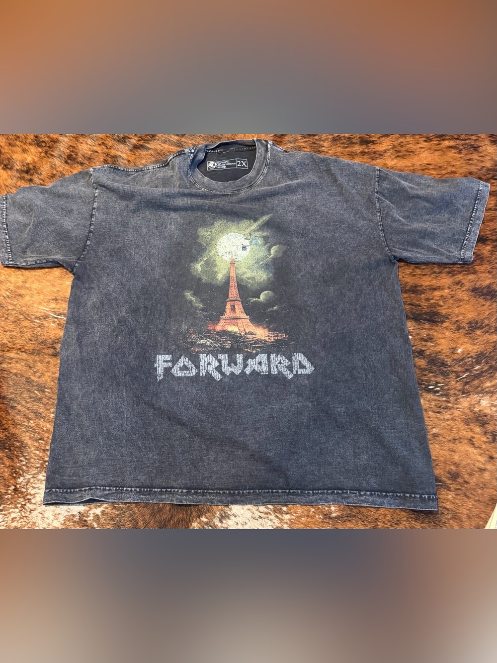 Forward Observations Group Heavyweight World Tour Tee Size 2X NWOT